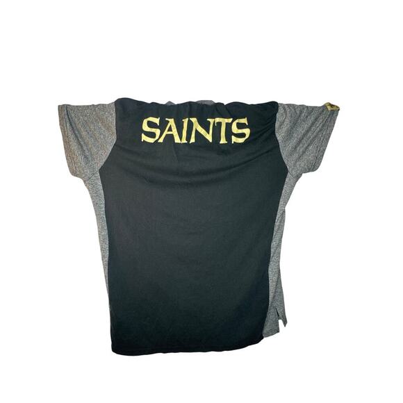New Orleans Saints NFL Team Apparel Black Shirt Men's XL Gold Logo Vintage Look - Picture 2 of 10